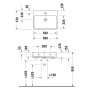 Duravit Qatego Waschtisch 60 x 47 cm geschliffen, ohne Hahnloch - Detailansicht