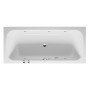 Duravit Qatego Baignoire rectangulaire avec système de jets 180 x 80 cm, version encastrée