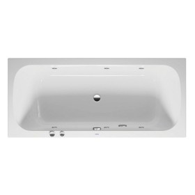 Duravit Qatego Baignoire rectangulaire avec système de jets 180 x 80 cm, version encastrée