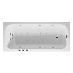 Baignoire rectangulaire à remous Duravit Qatego avec système Combi P 180 x 80 cm, version encastrée