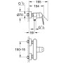 GROHE Eurodisc Cosmopolitan Einhand-Brausebatterie, DN 15 - Detailansicht