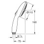 GROHE Vitalio Start 110 Handbrause mit 2 Strahlarten - Produktansicht