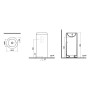 VitrA Liquid Monoblock-Waschtisch rund, 40 x 85 cm - Detailansicht