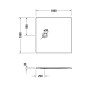 Duravit Sustano Duschwanne 100 x 100 cm - Produktansicht