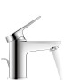 Robinet de lavabo monocommande Duravit Wave S FreshStart avec bonde à tirette - vue technique