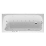 Baignoire rectangulaire à remous Duravit Qatego avec système Combi E 180 x 80 cm, version encastrée
