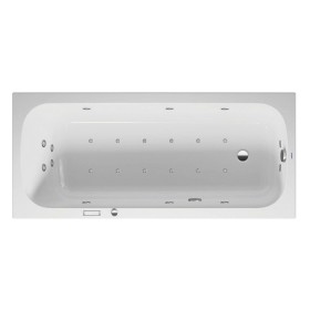 Baignoire rectangulaire à remous Duravit Qatego avec système Combi E 180 x 80 cm, version encastrée