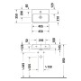 Duravit Qatego Handwaschbecken 45 x 35 cm, ohne Hahnloch - Detailansicht