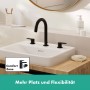 Rubinetto per lavabo a tre fori hansgrohe Vernis Blend con scarico a stelo - immagine prodotto