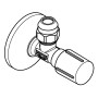Robinet d'angle GROHE 1/2" x 3/8" - vue détaillée