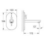 GROHE Eurosmart CE Waschtisch-Wandarmatur - Detailansicht
