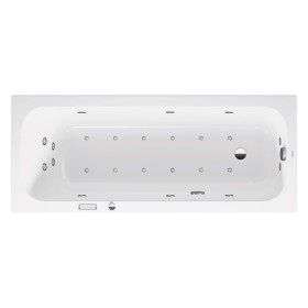 Baignoire balnéo rectangulaire Duravit Qatego avec système Combi E 170 x 70 cm, version encastrée
