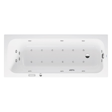 Baignoire balnéo rectangulaire Duravit Qatego avec système Combi E 170 x 70 cm, version encastrée