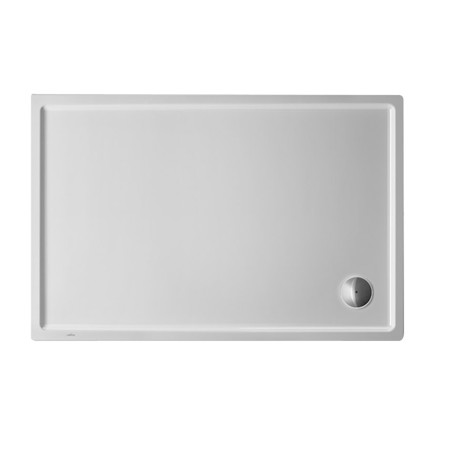 Receveur de douche rectangulaire Duravit Starck Slimline 130 x 80 cm avec revêtement antidérapant