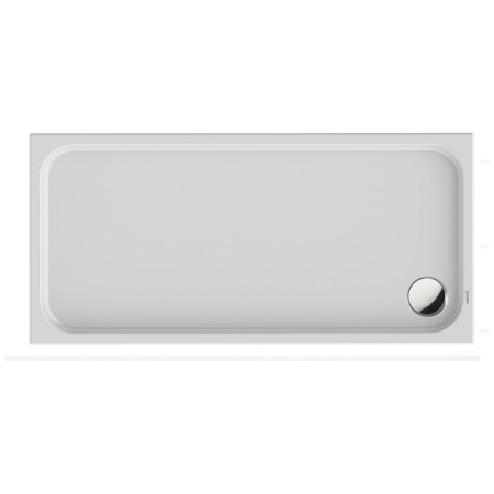 Receveur de douche rectangle Duravit D-Code 160 x 75 cm avec revêtement antidérapant