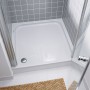 Receveur de douche rectangle Duravit D-Code 160 x 75 cm avec revêtement antidérapant - vue détaillée