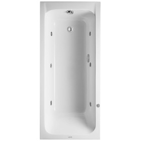 Baignoire rectangulaire à remous Duravit D-Code 160 x 70 cm avec Jet Project