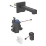 Robinetterie de lavabo Geberit Brenta à montage mural, alimentation secteur, pour boîte de fonction UP