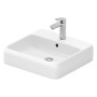 Vasque à poser Duravit Qatego 50 x 47 cm, 1 trou de robinet avec HygieneGlace