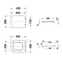 Duravit Universal WC-Sitz eckig mit Absenkautomatik - Produktansicht
