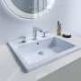 Robinetterie de lavabo 3 trous Duravit Wave avec vidage - photo produit