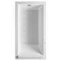 Baignoire balnéo rectangulaire Duravit Starck 170 x 90 cm avec système Combi E et dossier incliné