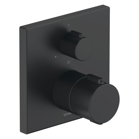 Ensemble de robinetterie thermostatique encastrée Duravit, thermostat, 1 consommateur, carré