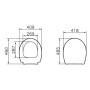 VitrA Memoria Black WC-Sitz - Detailansicht