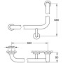 Poignée d'angle de baignoire GROHE Essentials - vue détaillée