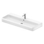 Lavabo Duravit Qatego 120 x 47 cm poli, 1 trou de robinet