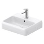 Lavabo Duravit Qatego 50 x 42 cm satiné, 1 trou de robinet