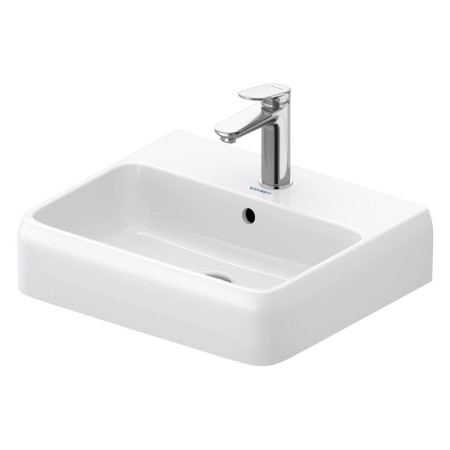 Lavabo Duravit Qatego 50 x 42 cm satiné, 1 trou de robinet