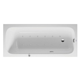 Duravit Qatego Baignoire rectangulaire à remous avec système Air 170 x 75 cm, version encastrée