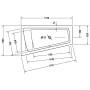 Duravit Paiova Whirlwanne 170 x 100 cm mit Combi-System P, Ecke links, Rückenschräge links - Detailansicht