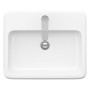 Duravit Qatego Einbauwaschtisch 55 x 45,5 cm, 1 Hahnloch - technische Ansicht