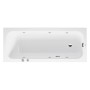Baignoire rectangulaire à système de jets Duravit Qatego 170 x 70 cm, version encastrée