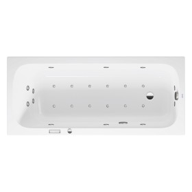Baignoire balnéo rectangulaire Duravit Qatego avec système Combi E 170 x 75 cm, version encastrée