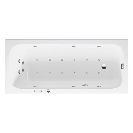 Baignoire balnéo rectangulaire Duravit Qatego avec système Combi E 170 x 75 cm, version encastrée