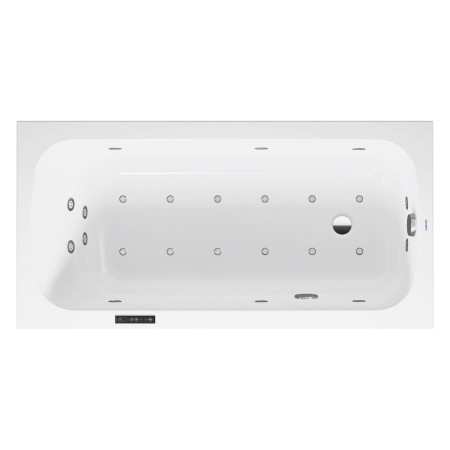 Vasca rettangolare con idromassaggio Duravit Qatego con sistema Combi L 150 x 75 cm, versione ad incasso