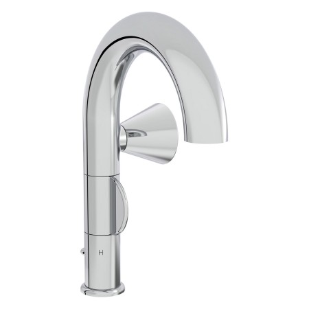 Miscelatore monocomando per lavabo VitrA Liquid 28,5 cm, versione per destrorsi