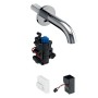 Robinetterie de lavabo Geberit Piave encastrée murale, alimentation secteur, pour boîtier de fonction UP