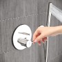 VitrA Origin Einhebel-Wannenfüll- und Brausearmatur, Unterputz - Detailansicht