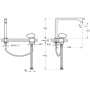 Rubinetto monocomando per lavabo VitrA Istanbul - vista dettagliata