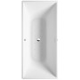 Baignoire balnéo rectangulaire Duravit DuraSquare avec système Air 185 x 85 cm Autoportante