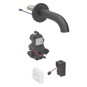 Robinetterie de lavabo Geberit Piave à montage mural, alimentation électrique, pour boîte de fonction UP
