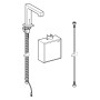 Robinet de lavabo Geberit Brenta à montage sur pied - vue détaillée