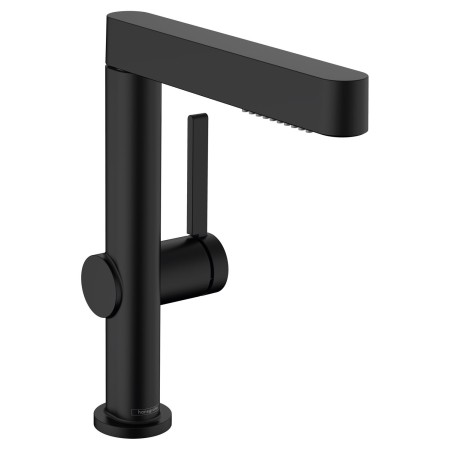 hansgrohe Finoris Miscelatore monocomando per lavabo 230 con doccetta estraibile, 2 tipi di getto