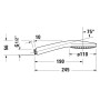 Duravit Handbrause 1jet 11 cm MinusFlow - technische Ansicht