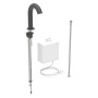 Robinet de lavabo Geberit Piave à montage sur pied, alimentation réseau, avec boîtier de fonction AP