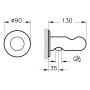 VitrA Liquid Wandanschlussbogen 1/2" - Detailansicht